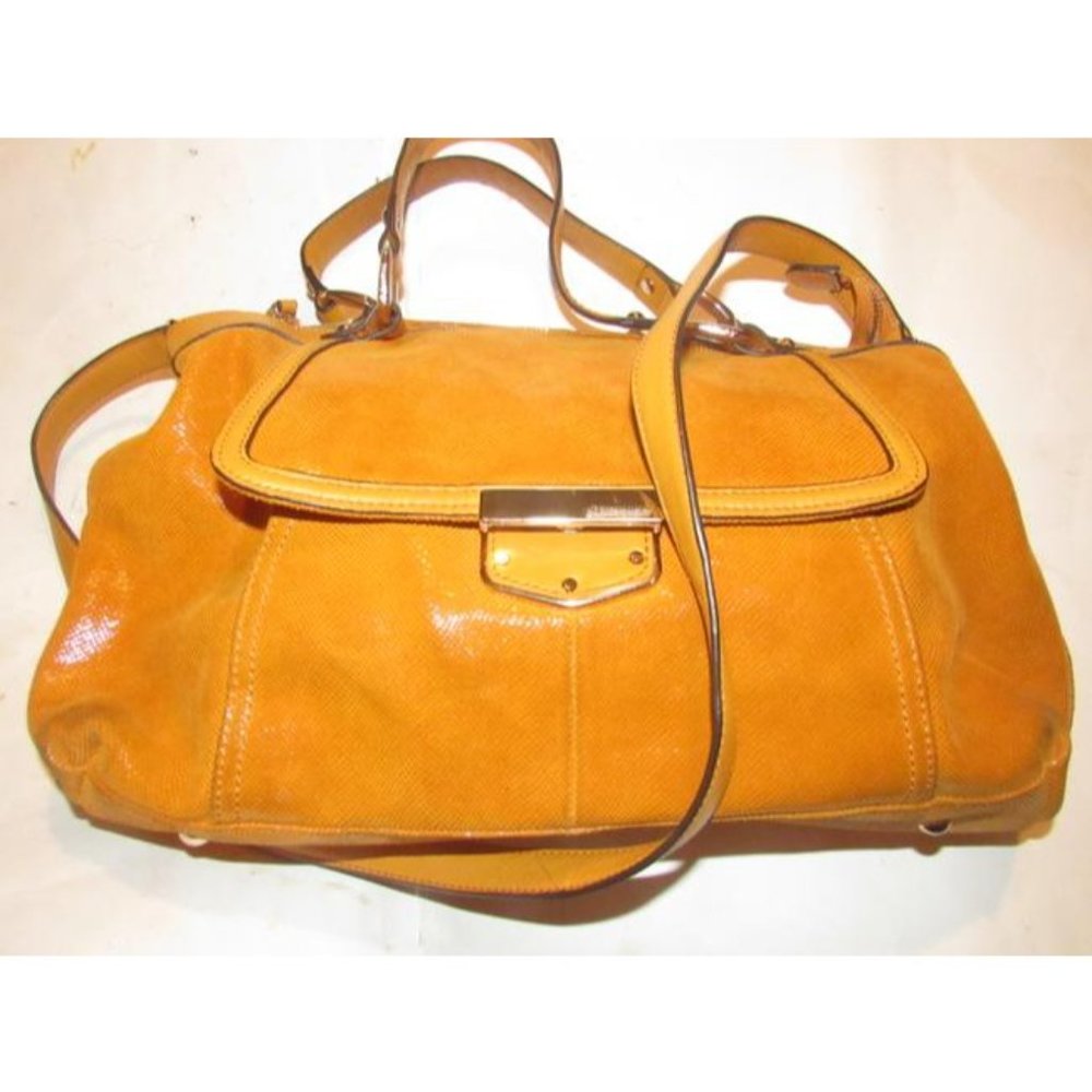 B Makowsky 2-Way Orange Textured And Smooth Leath… - image 6